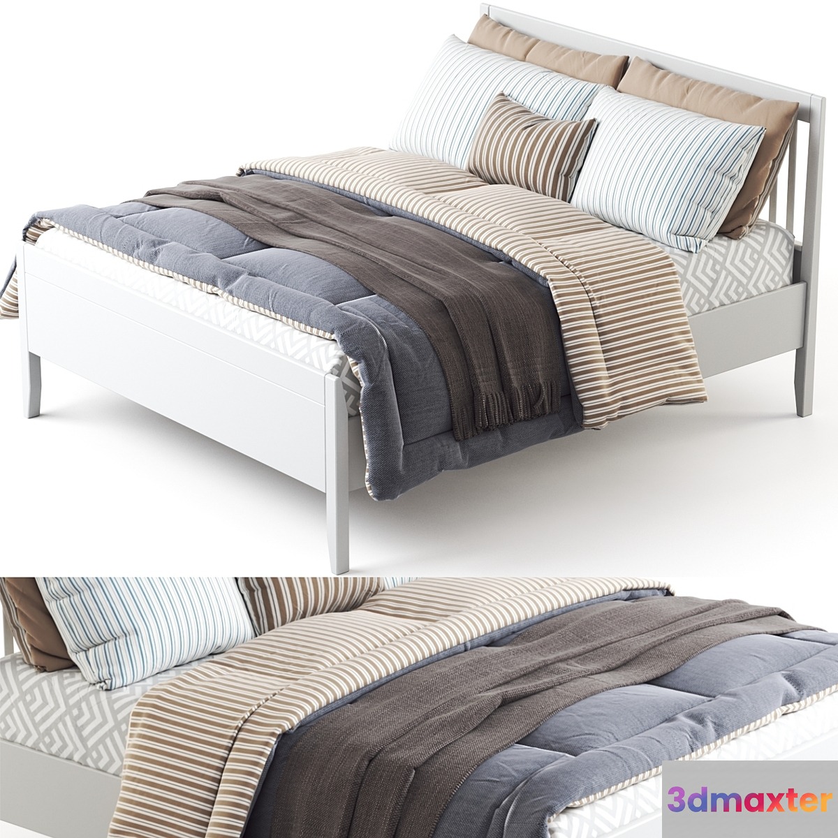 Ikea Idanas Bed 3D Max