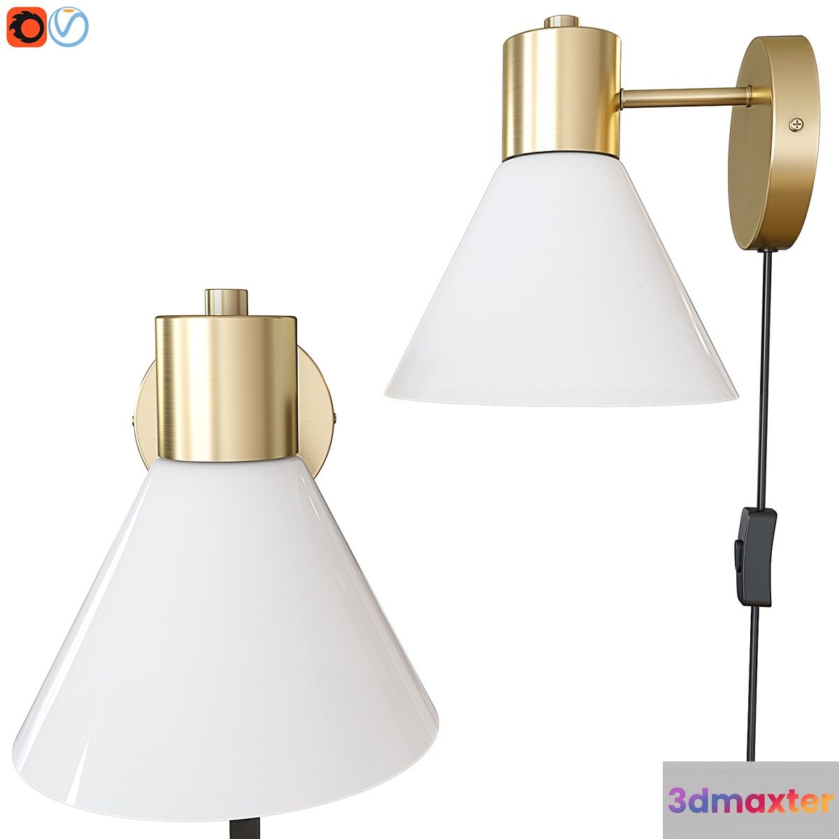 Wall lamp IKEA FLUGBO FLUGBU 3D Max