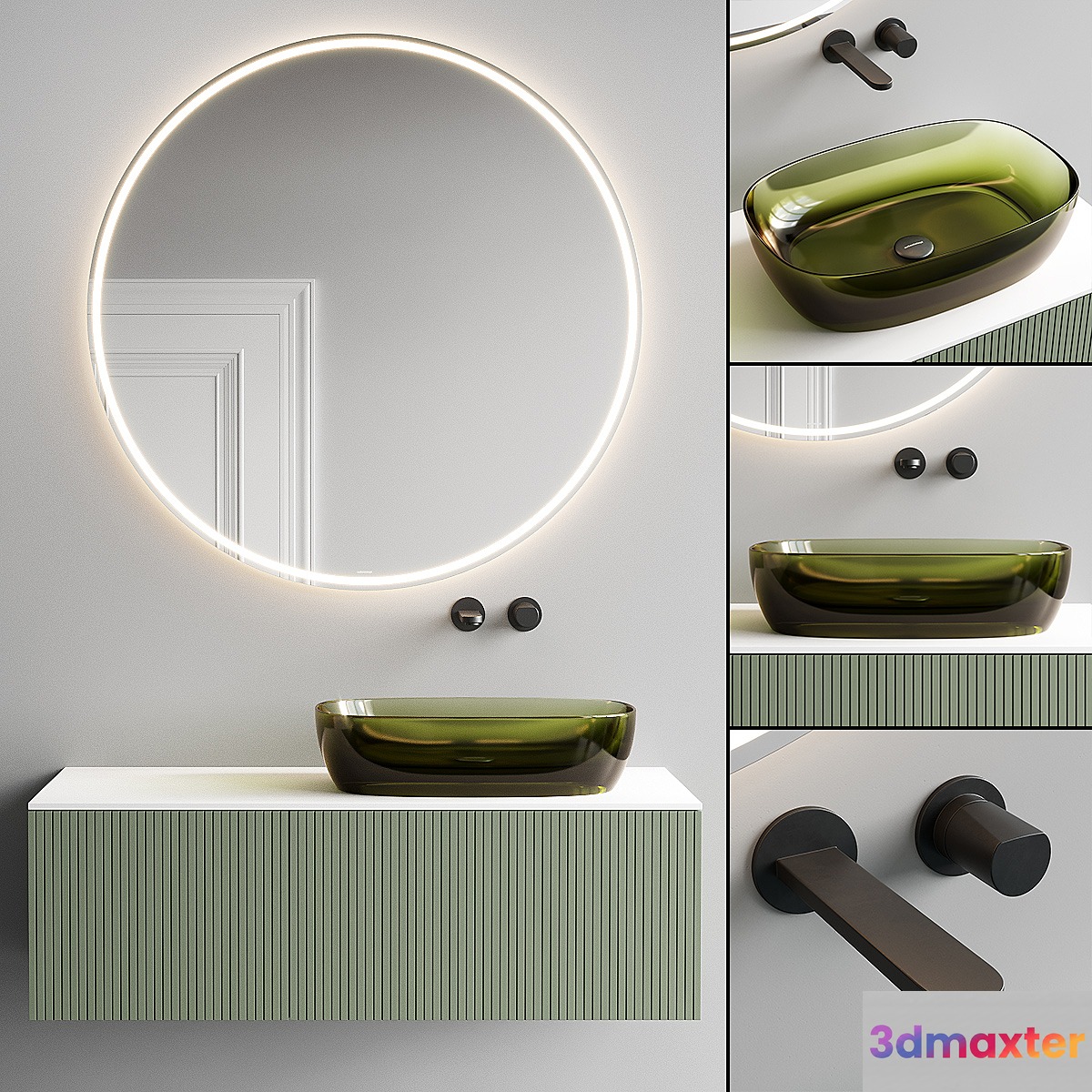 Antonio Lupi Design Binario 12 Vanity Unit Set 6 - No.3