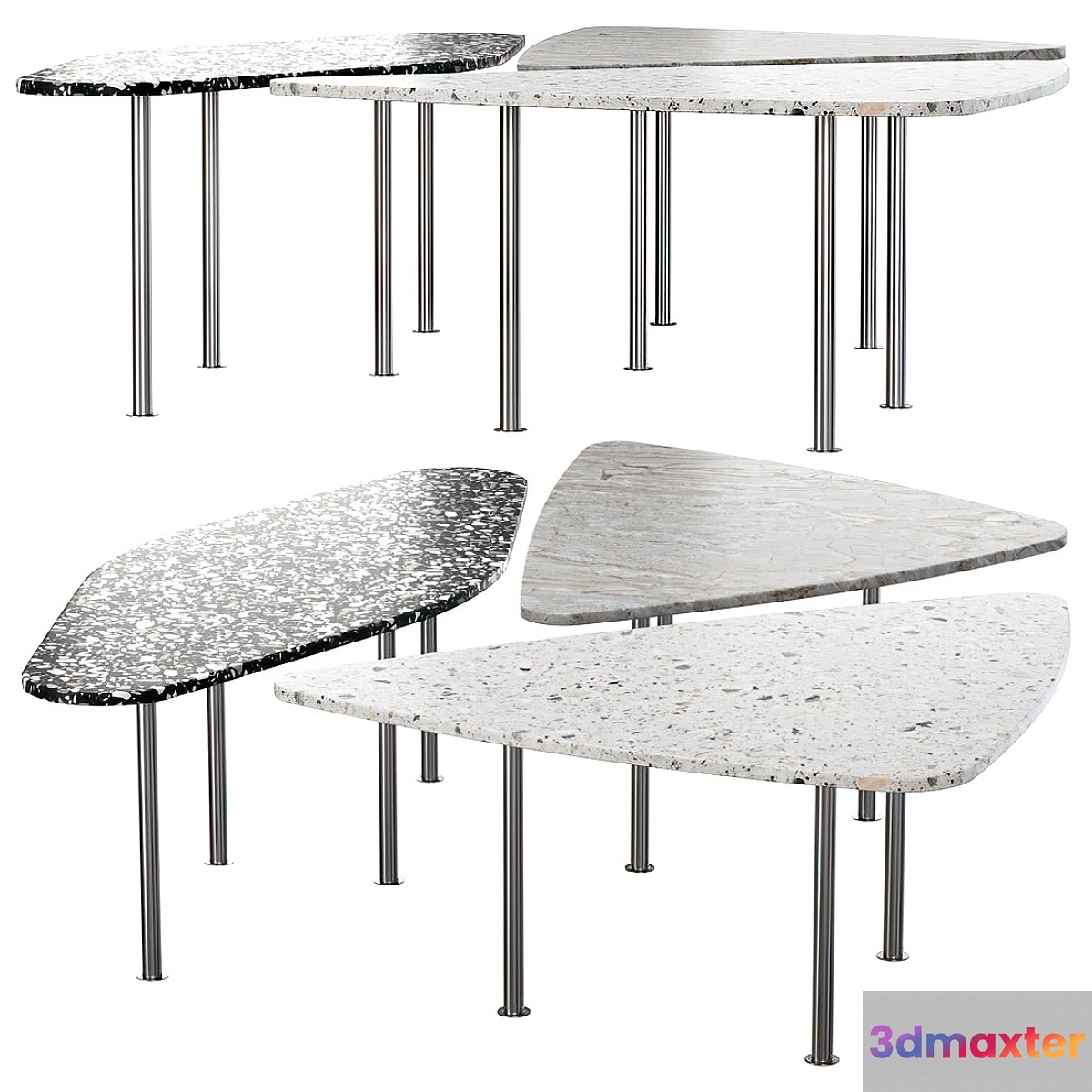 Living room marble tables _ Shaped coffee tables