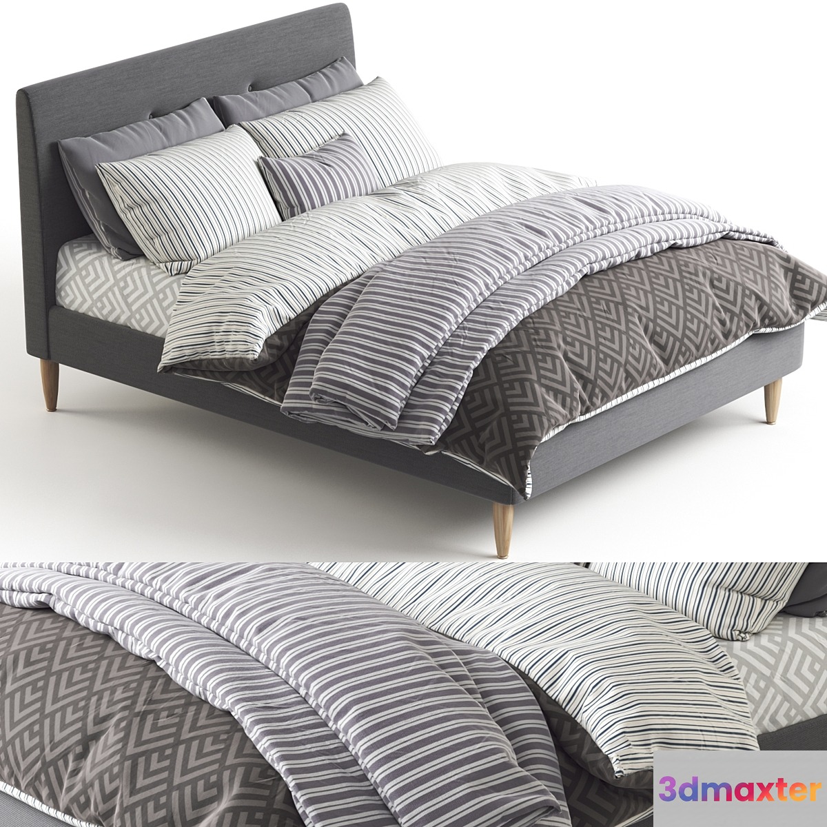 IKEA IDANAS bed 3D Max