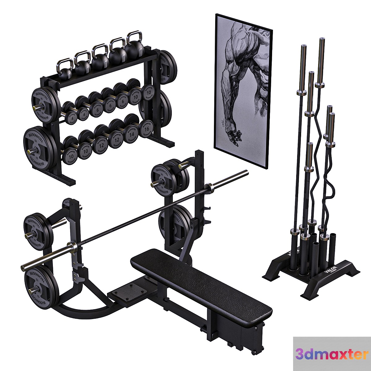 Equipment Gym2 Part2 3D Max