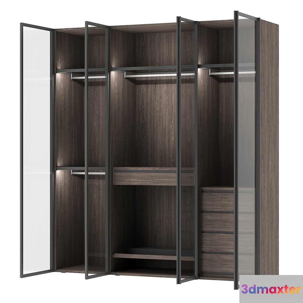 Italian glass wardrobe Scrigno by Sangiacomo