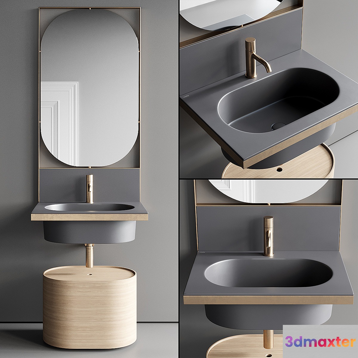 Ceramica Cielo Elle Vanity Unit Set 2
