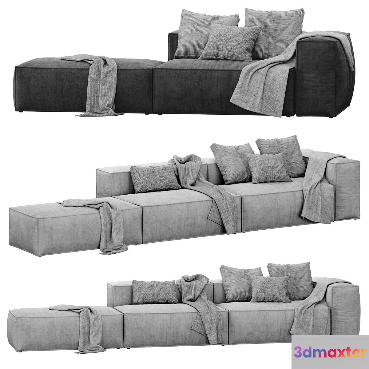 COSIMA modular 3units and 2units sofa by bolia