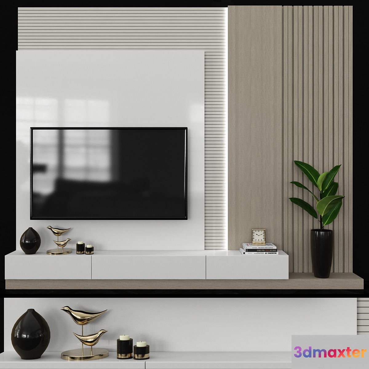 Modern TV Wall set64 - No.3