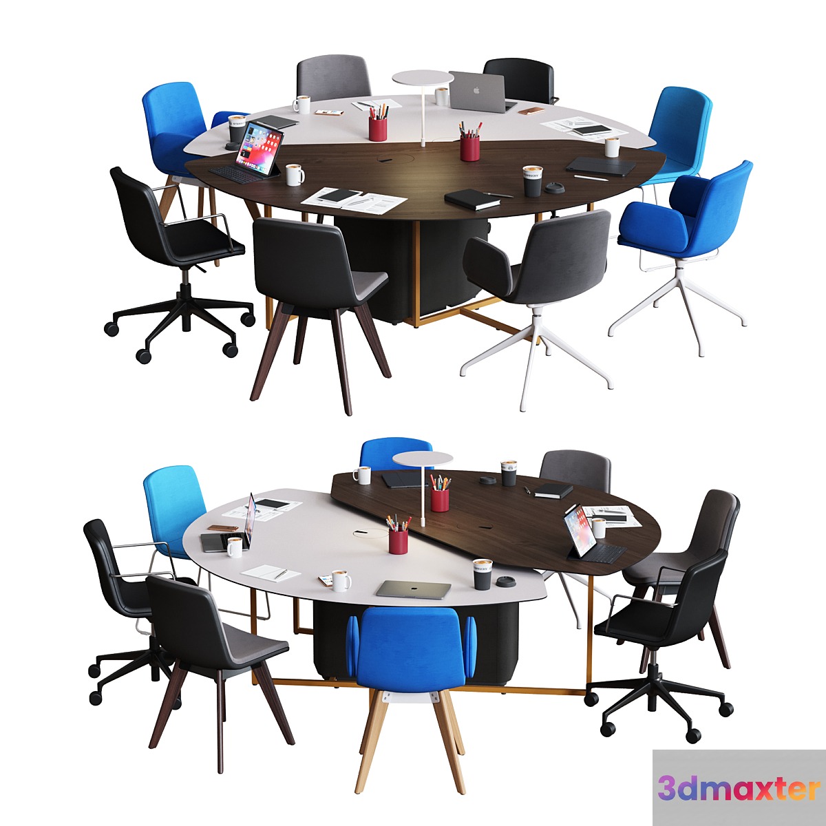 OrangeBox - Fielding Short Leg WorkTable 3D Max