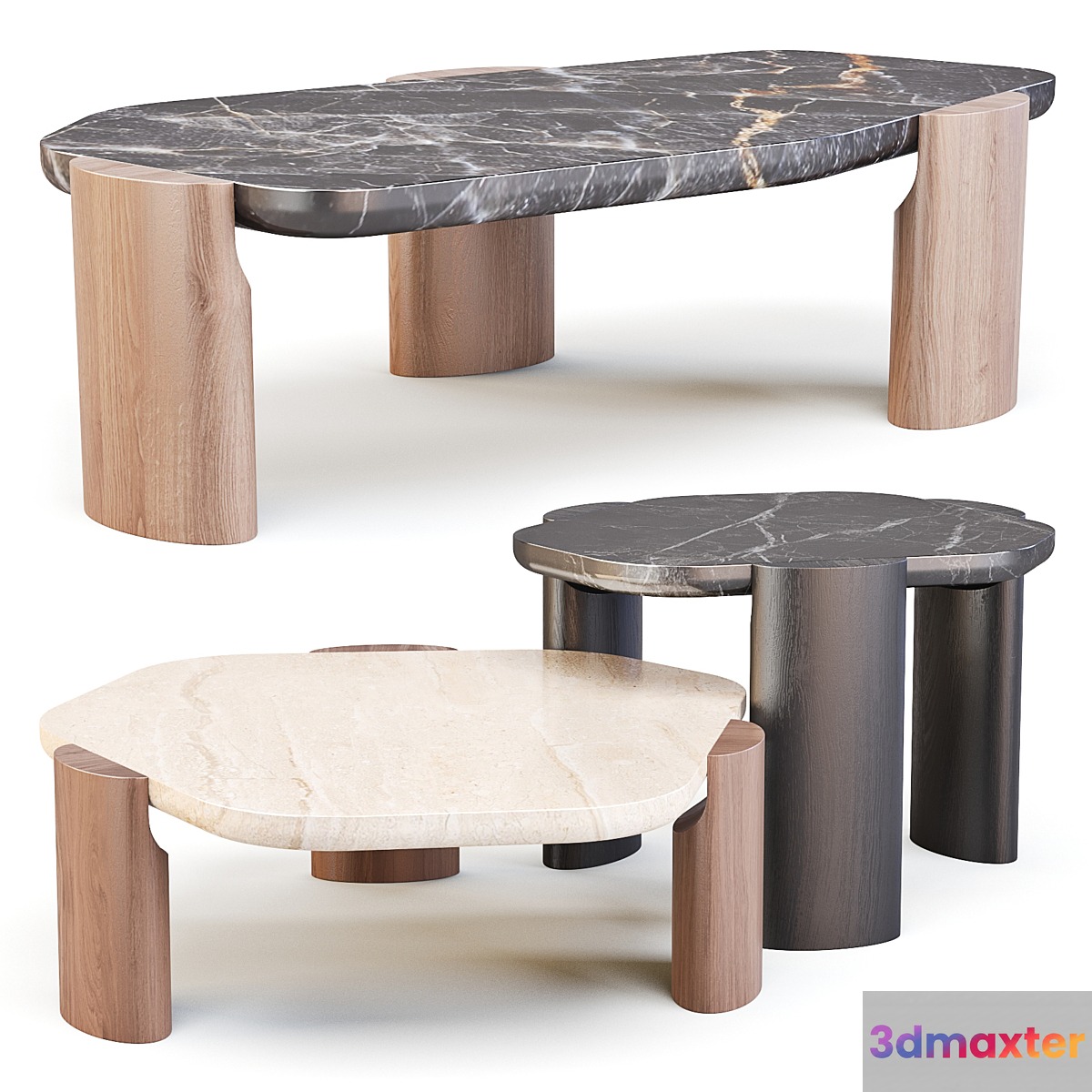 Collection Particuliere: LOB Low - Coffee and Side Tables 3D Max