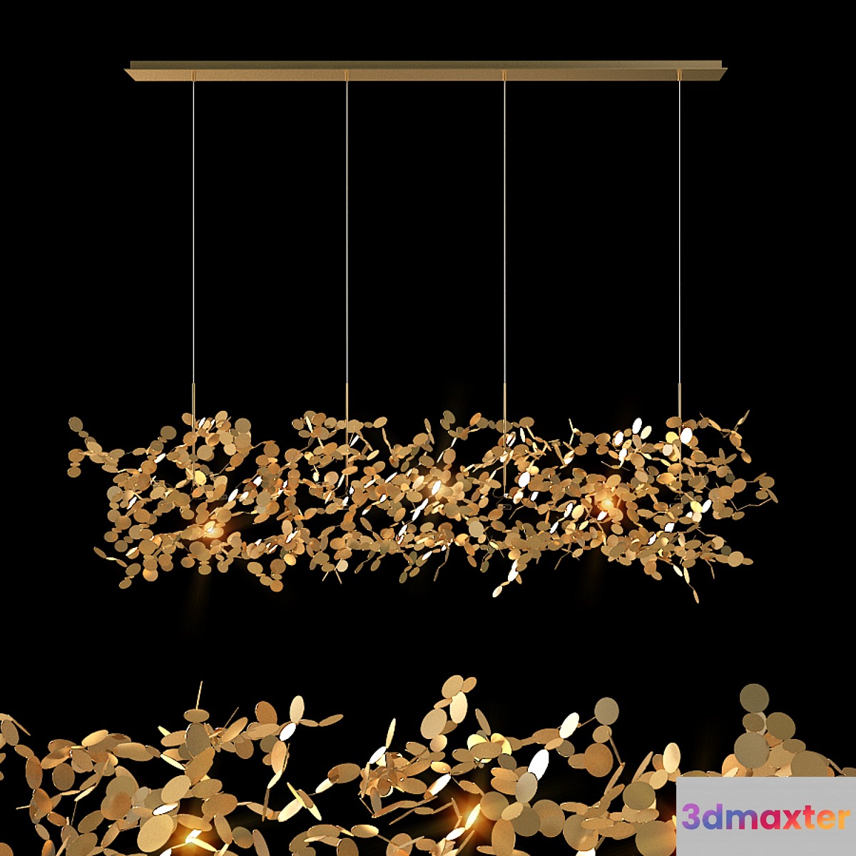 Chandelier Terzani Argents 3D Max
