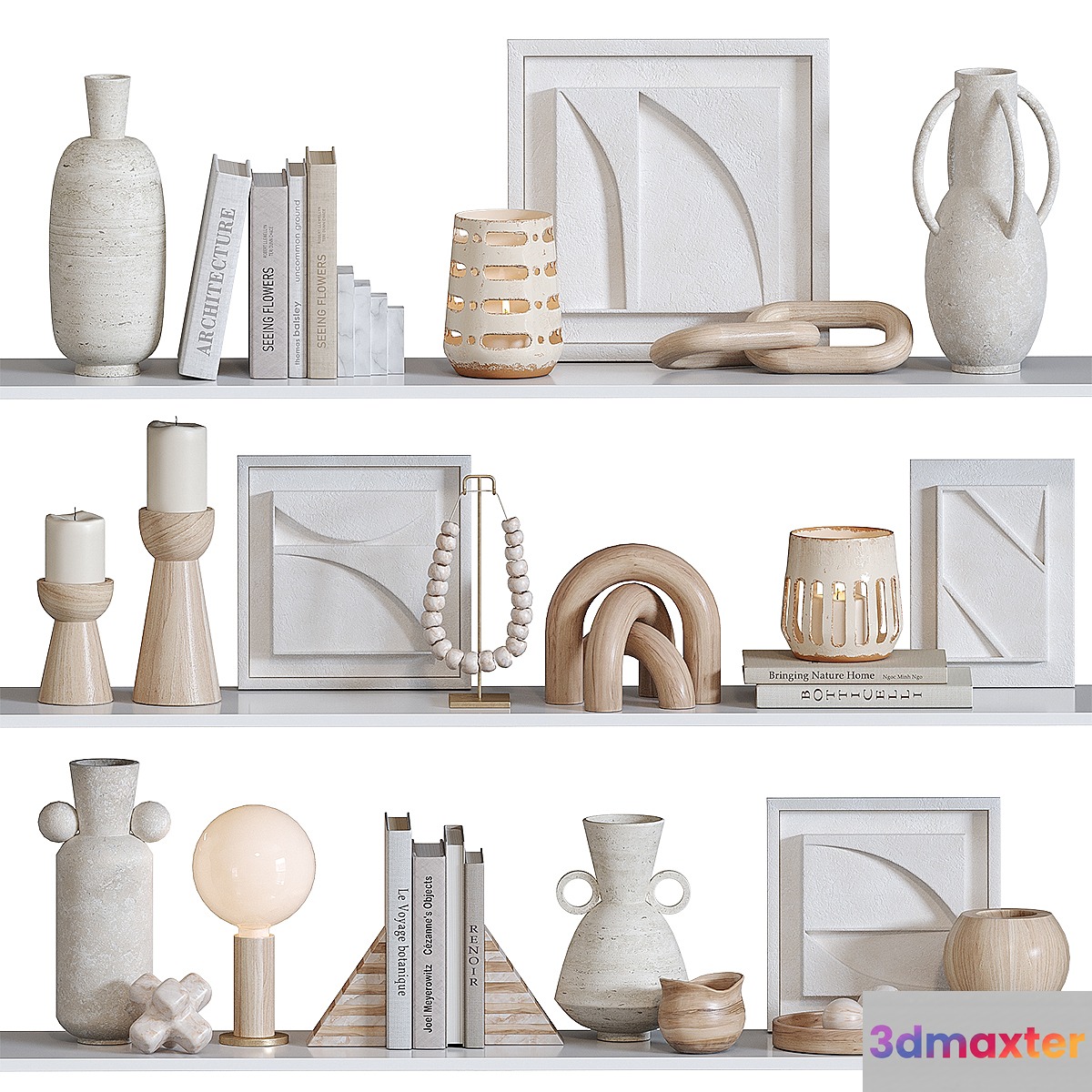 Decorative set for shelves - No.3