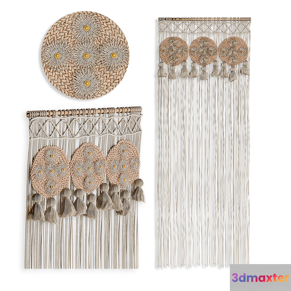 Macrame decorative panel_2