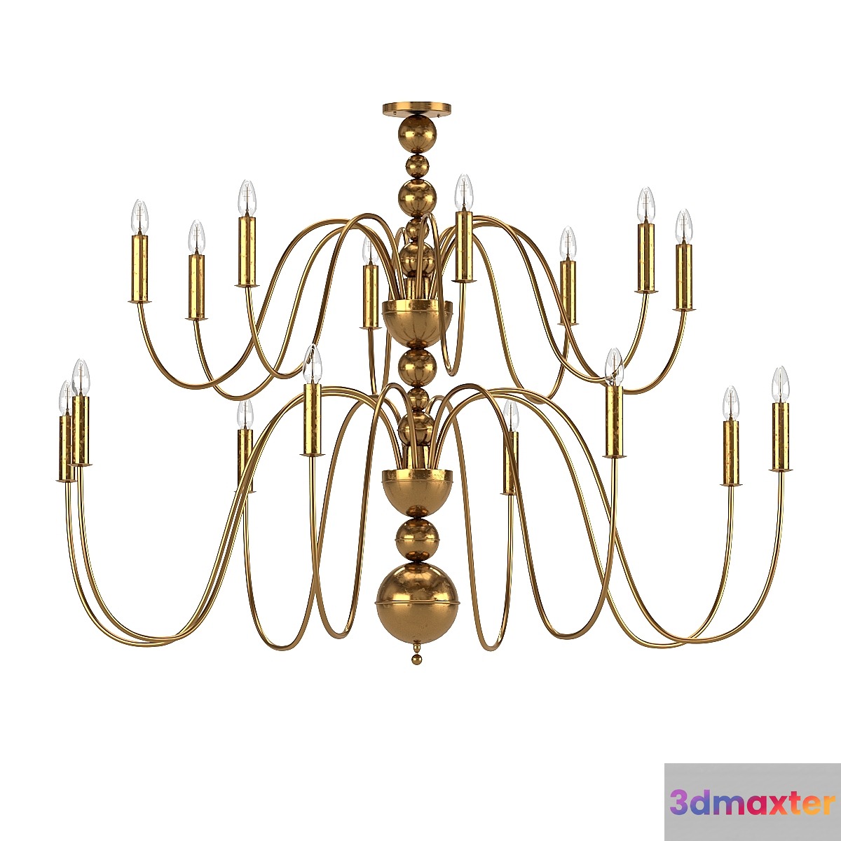 Chandelier ART DECO 22XL 3D Max