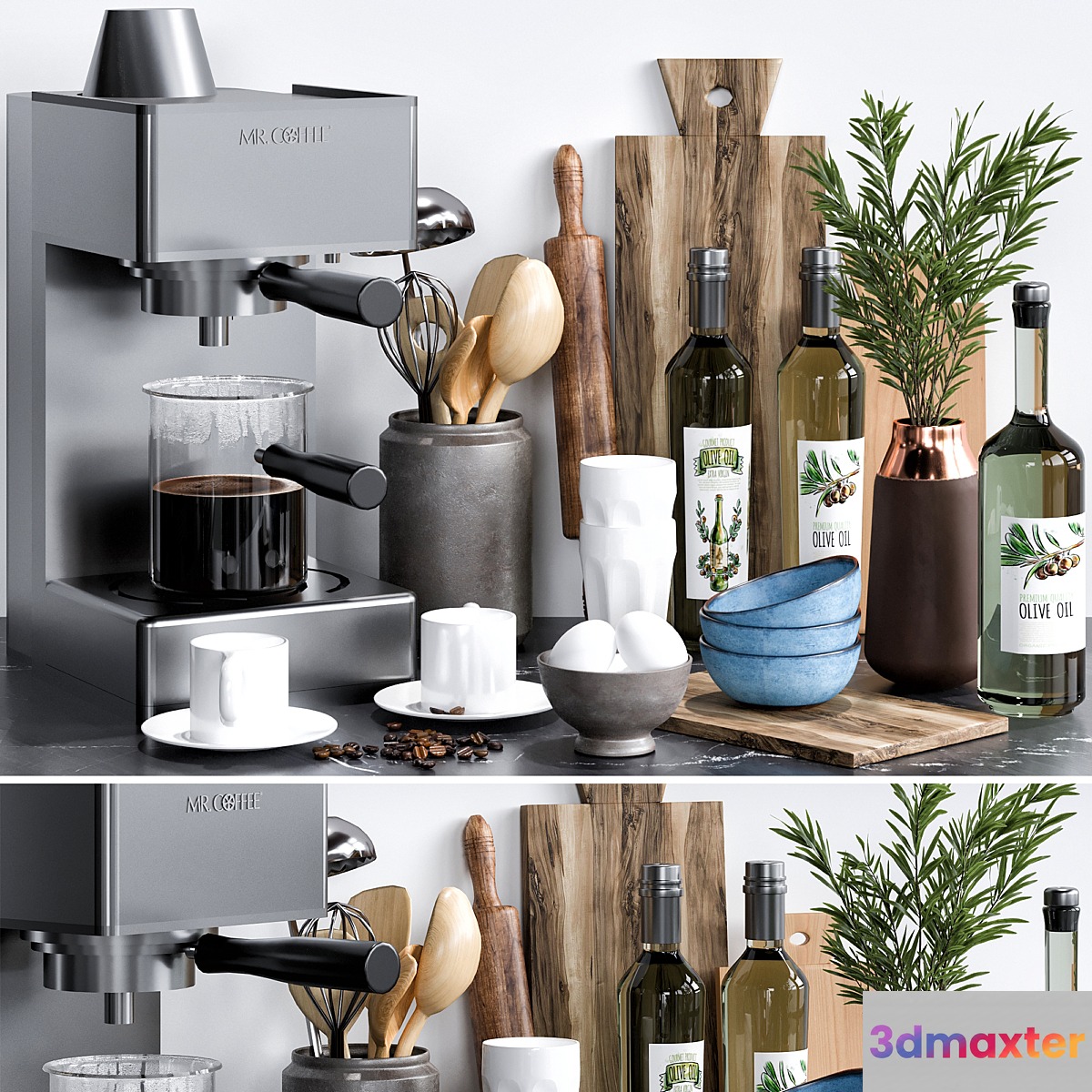 kitchen accessories 02 - No.2 3D Max