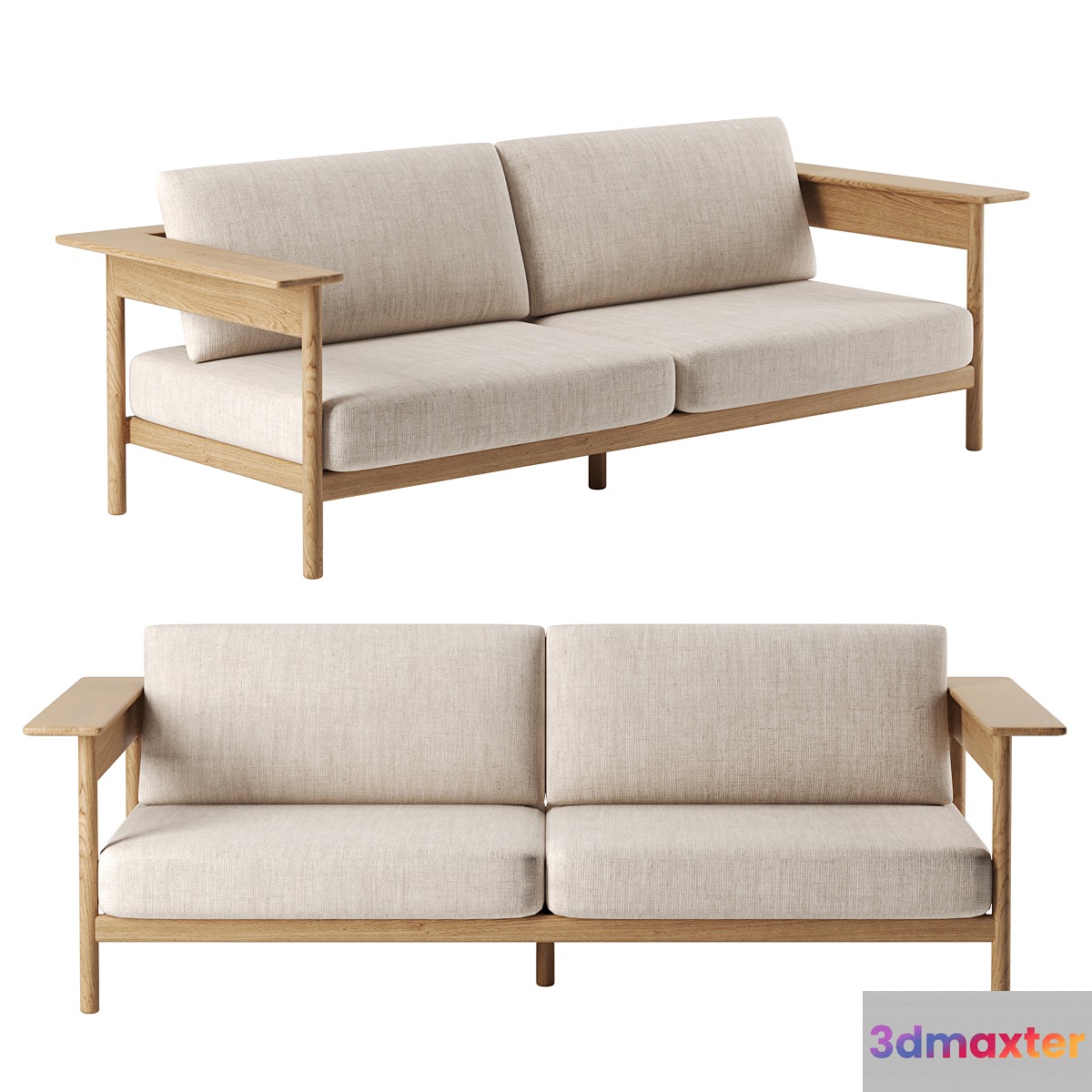 N-S01 Sofa by Karimoku Case Study 3D Max