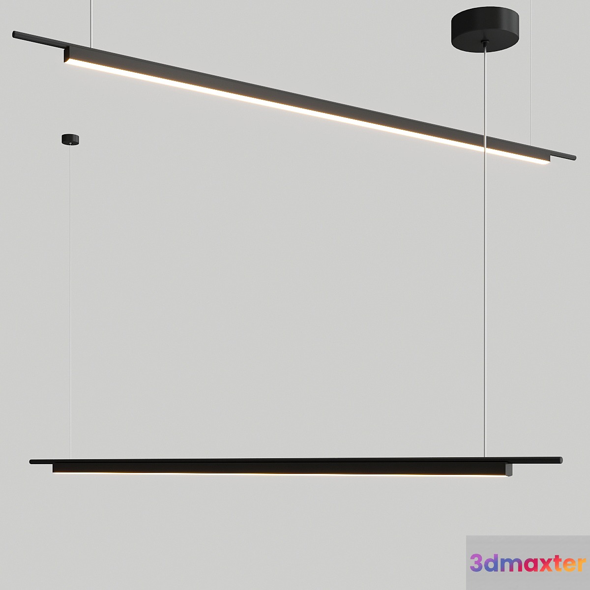 LED pendant light Bar Coln 3D Max