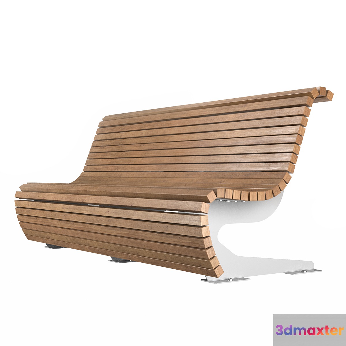 Bench Green Line Punto Group 3D Max