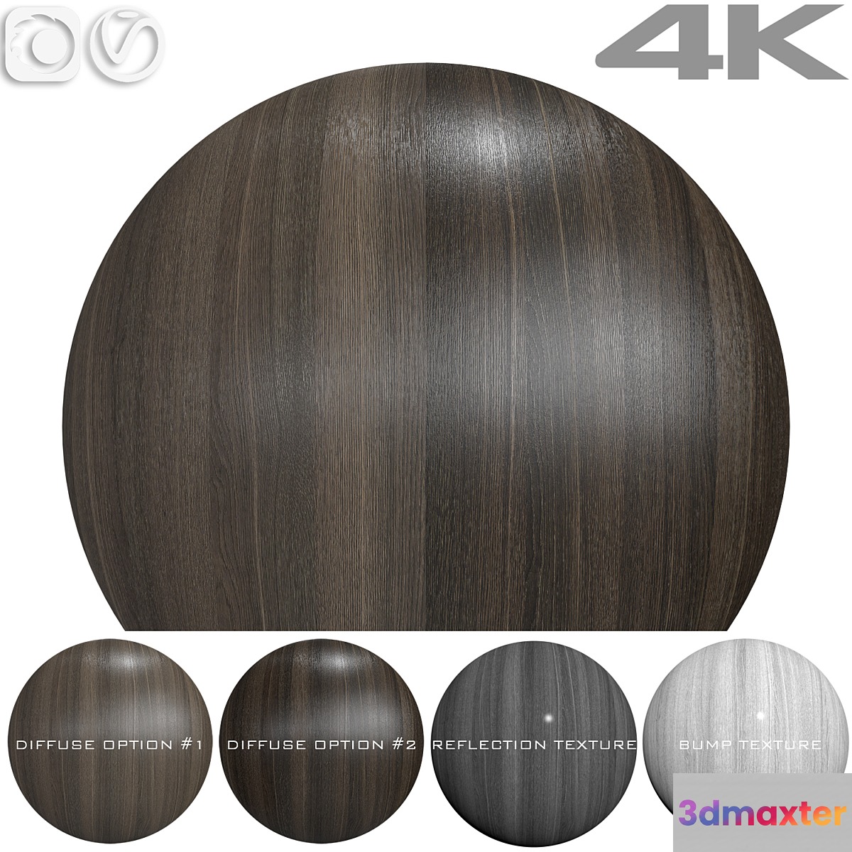 Seamless textures - OAK - No.2 3D Max
