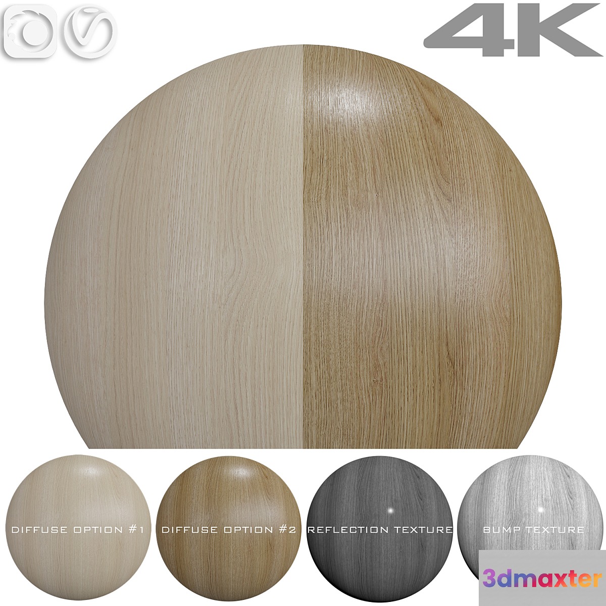 Seamless textures - OAK - No.5 3D Max