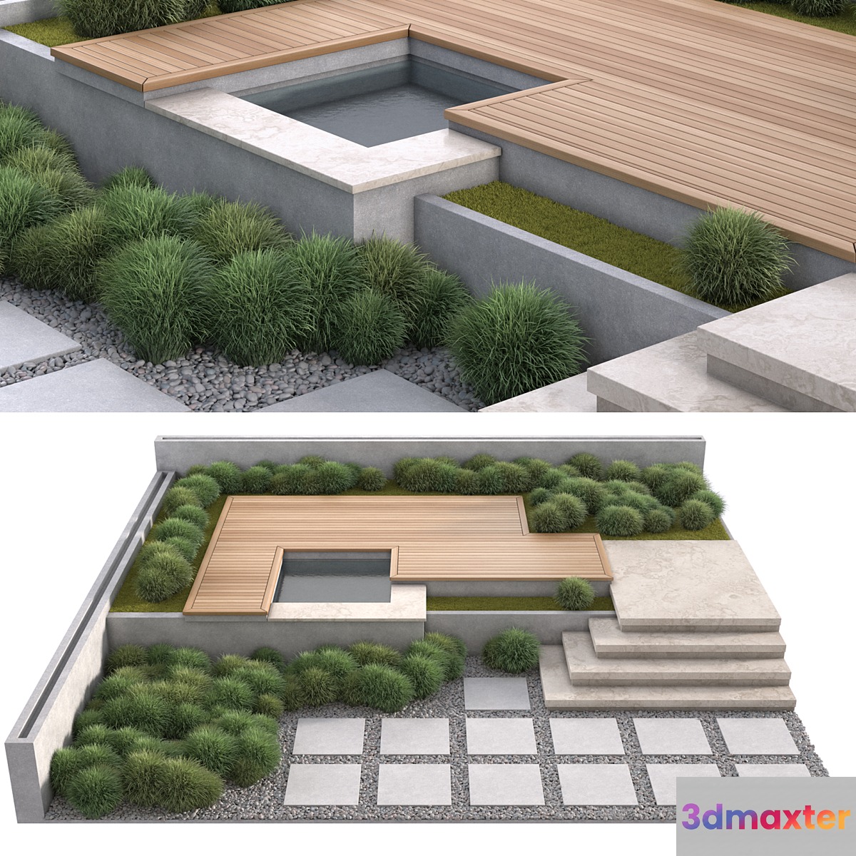 Green yard 3D Max