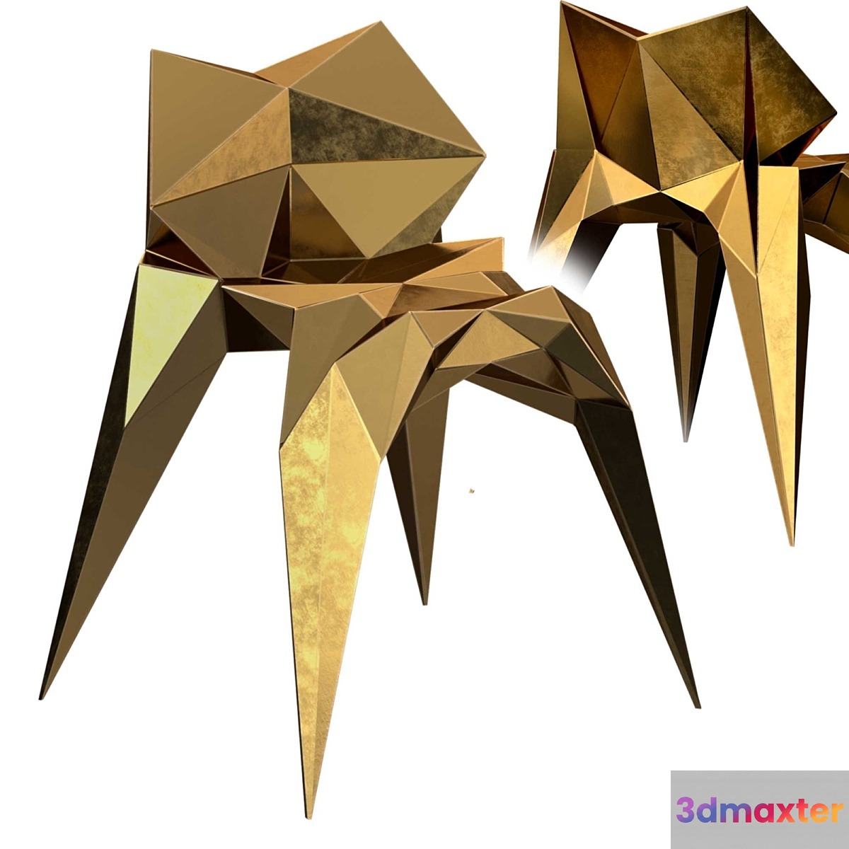Brass bowtie chair