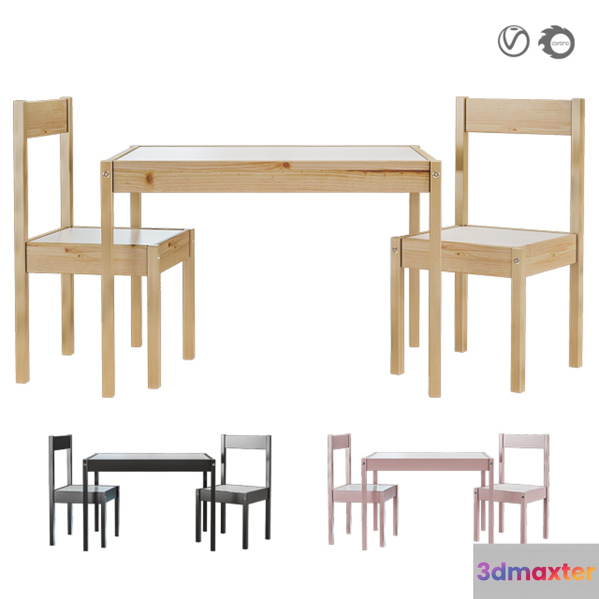 Ikea Lätt Lett 3D Max