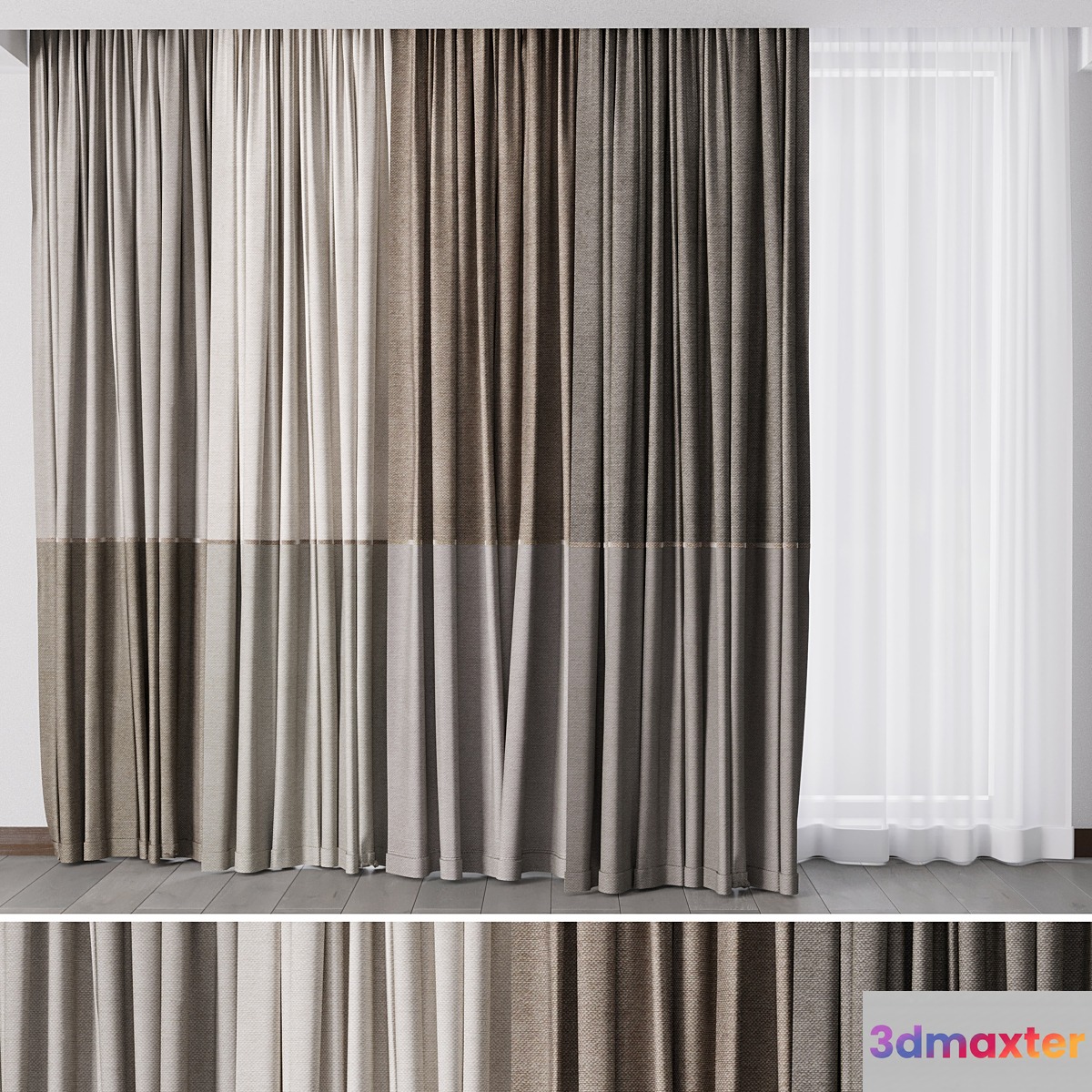 Hadi Curtains 30 3D Max