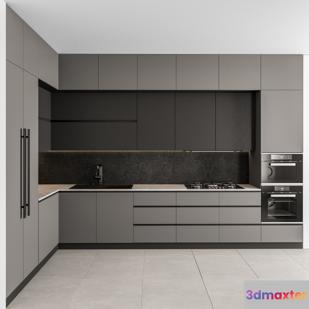Kitchen Modern - Gray and Black 46