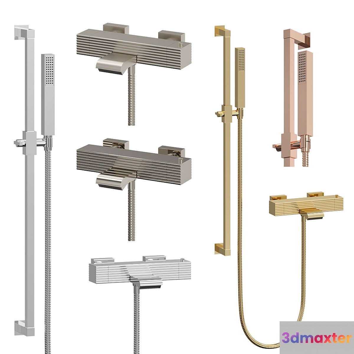 Thermostatic bath or shower faucet Stella Casanova 3D Max