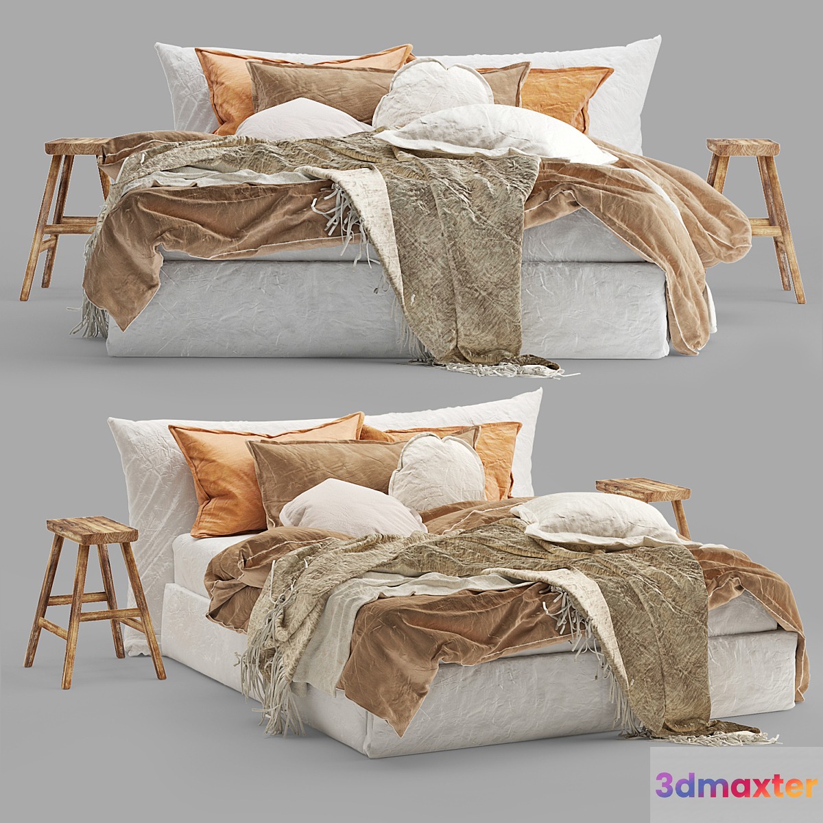 Hale Mercantile Co flax linen bed 2 - No.3