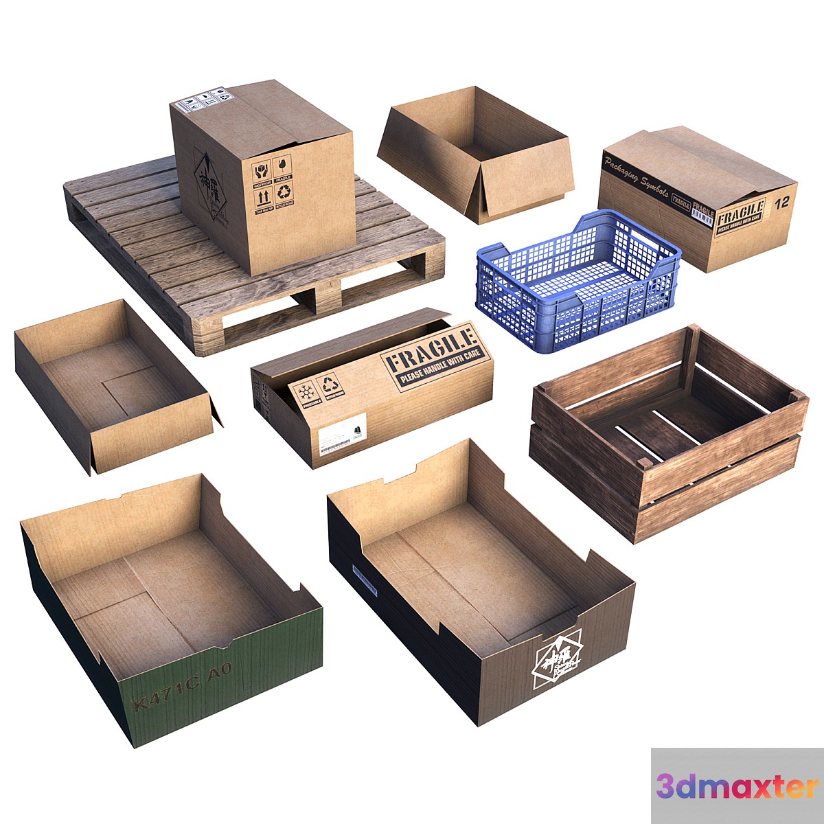 Box set LOW POLY