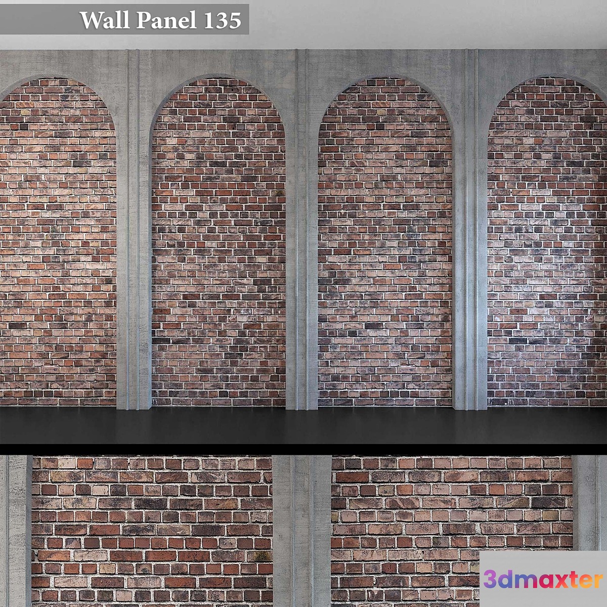 Wall Panel 135 3D Max