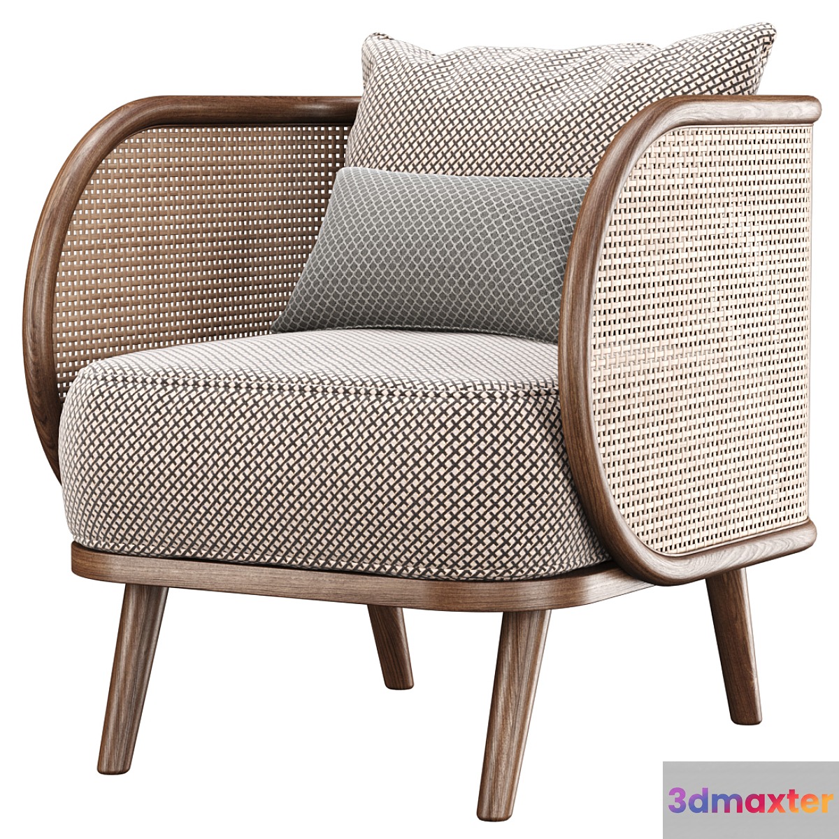 Carry rattan dining chair IK12 _ Rattan dining chair - No.2 3D Max
