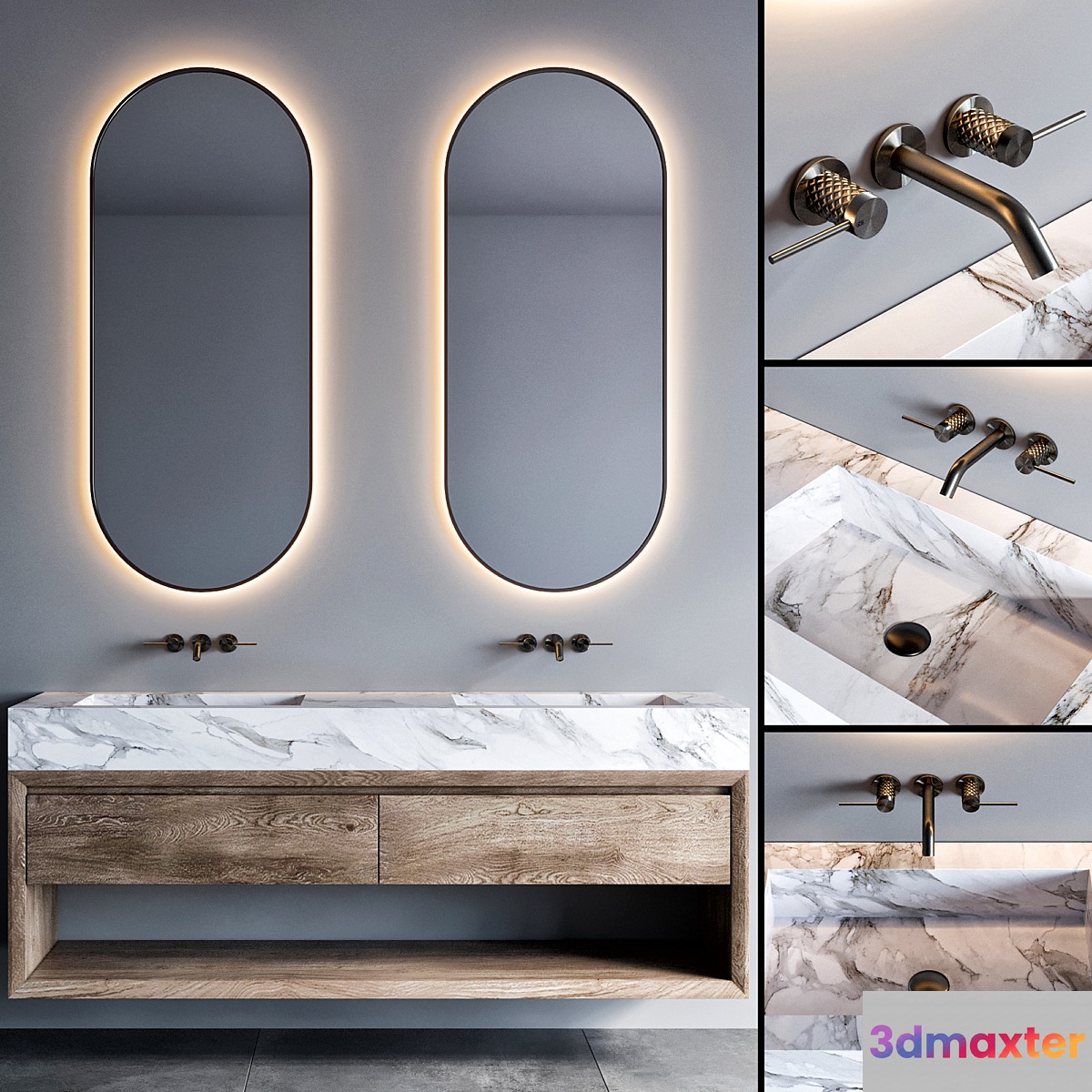 bathroom furniture 48 3D Max