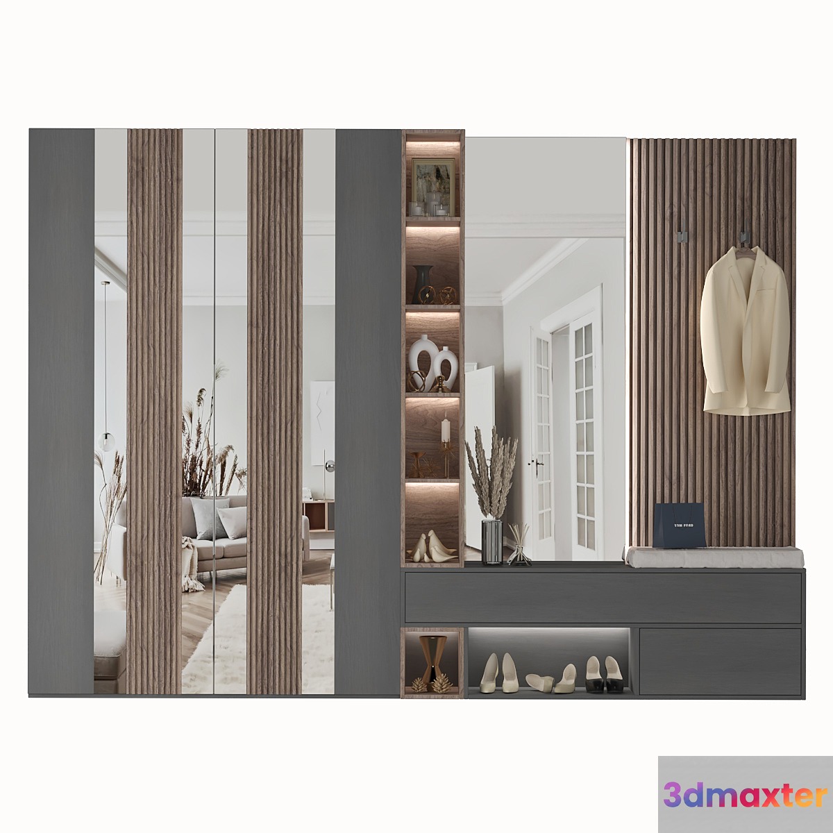 Hallway Composition 01 3D Max