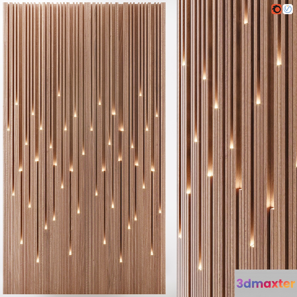 Lucerna illuminated wall panels - No.2 3D Max