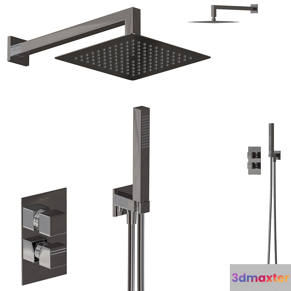 Shower set Ramon Soler KUATRO K478711 3D Max