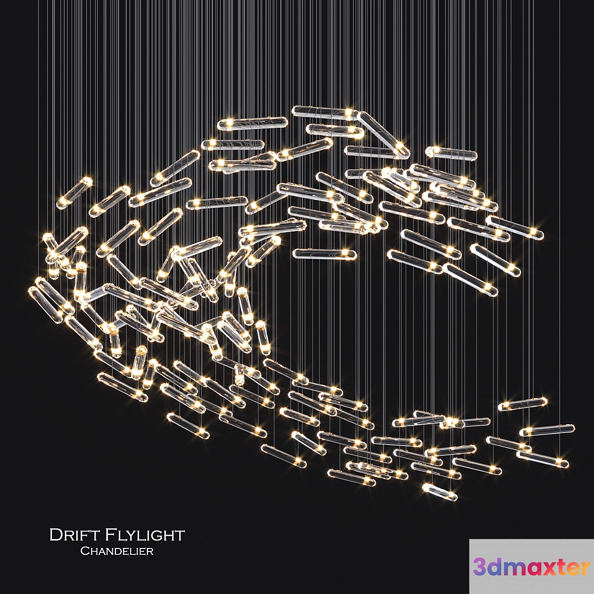 Drift flylight chandelier 3 3D Max
