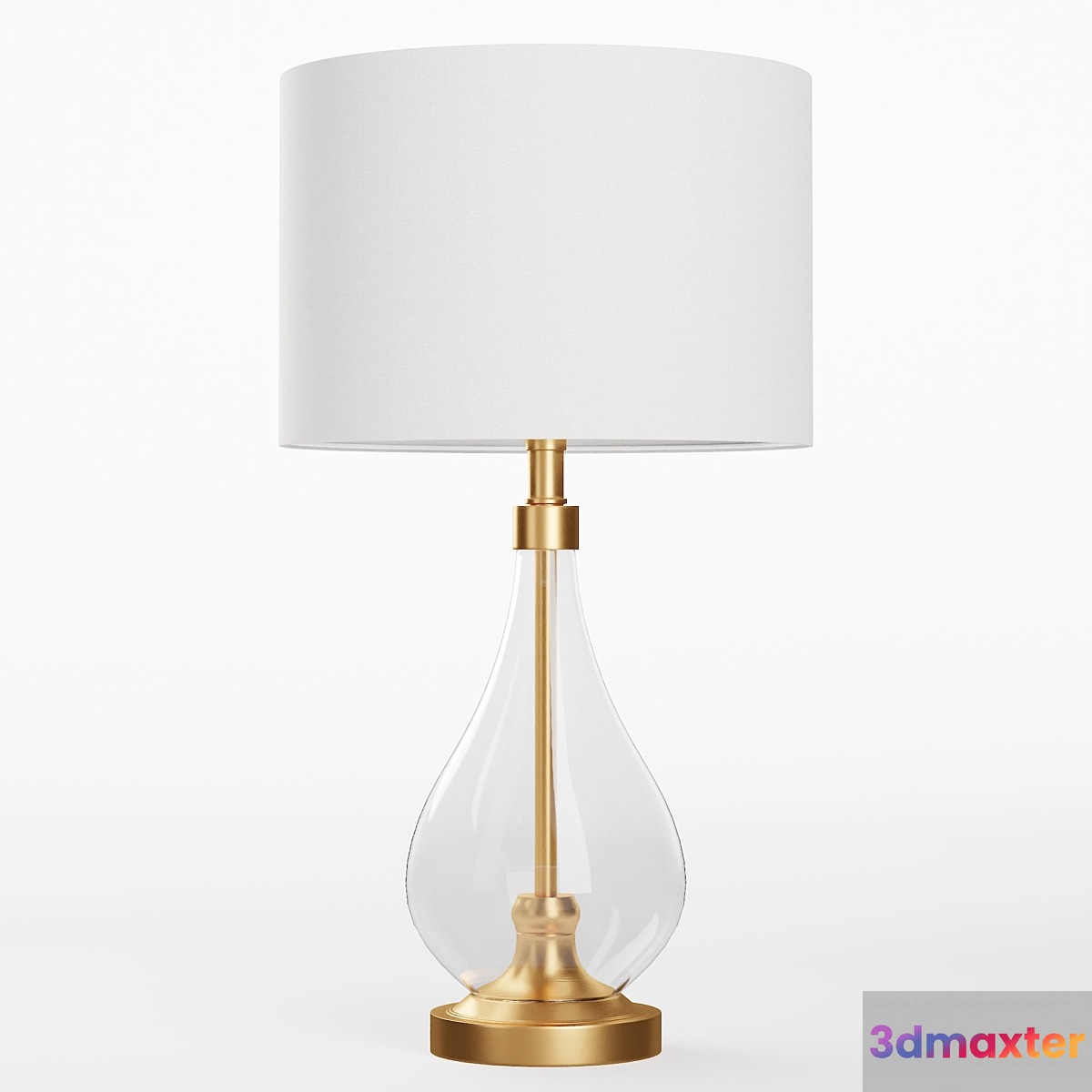 zara lamp with glass bottom 3D Max