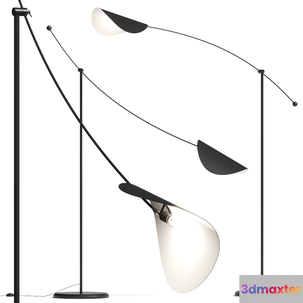 La Redoute Funambule Adjustable Reading Arc Floor Lamp
