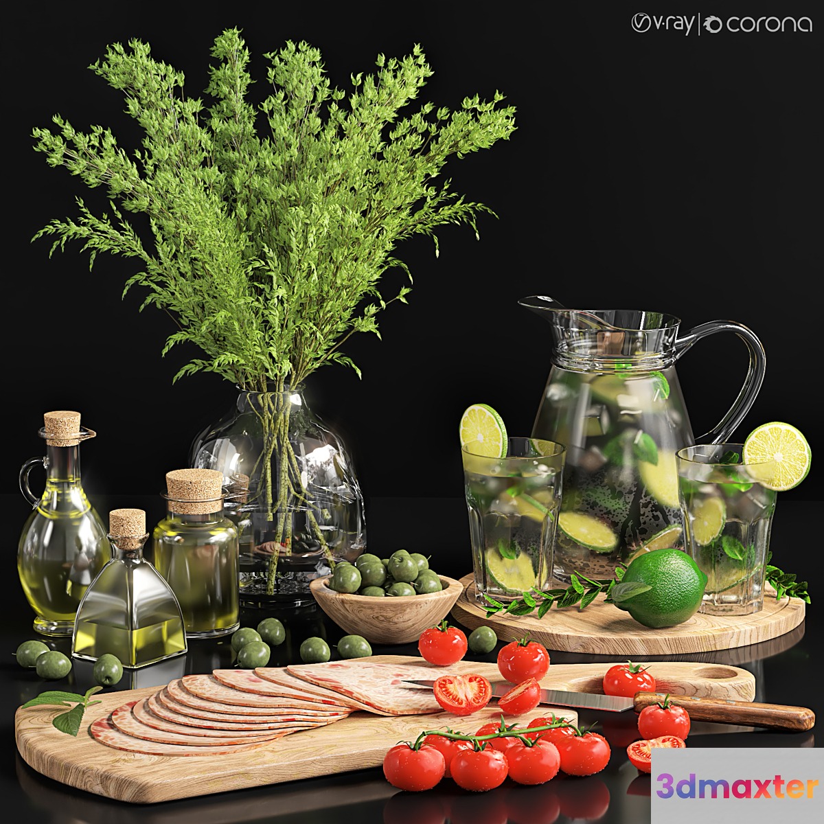 Decorative Set 21 for kitchen