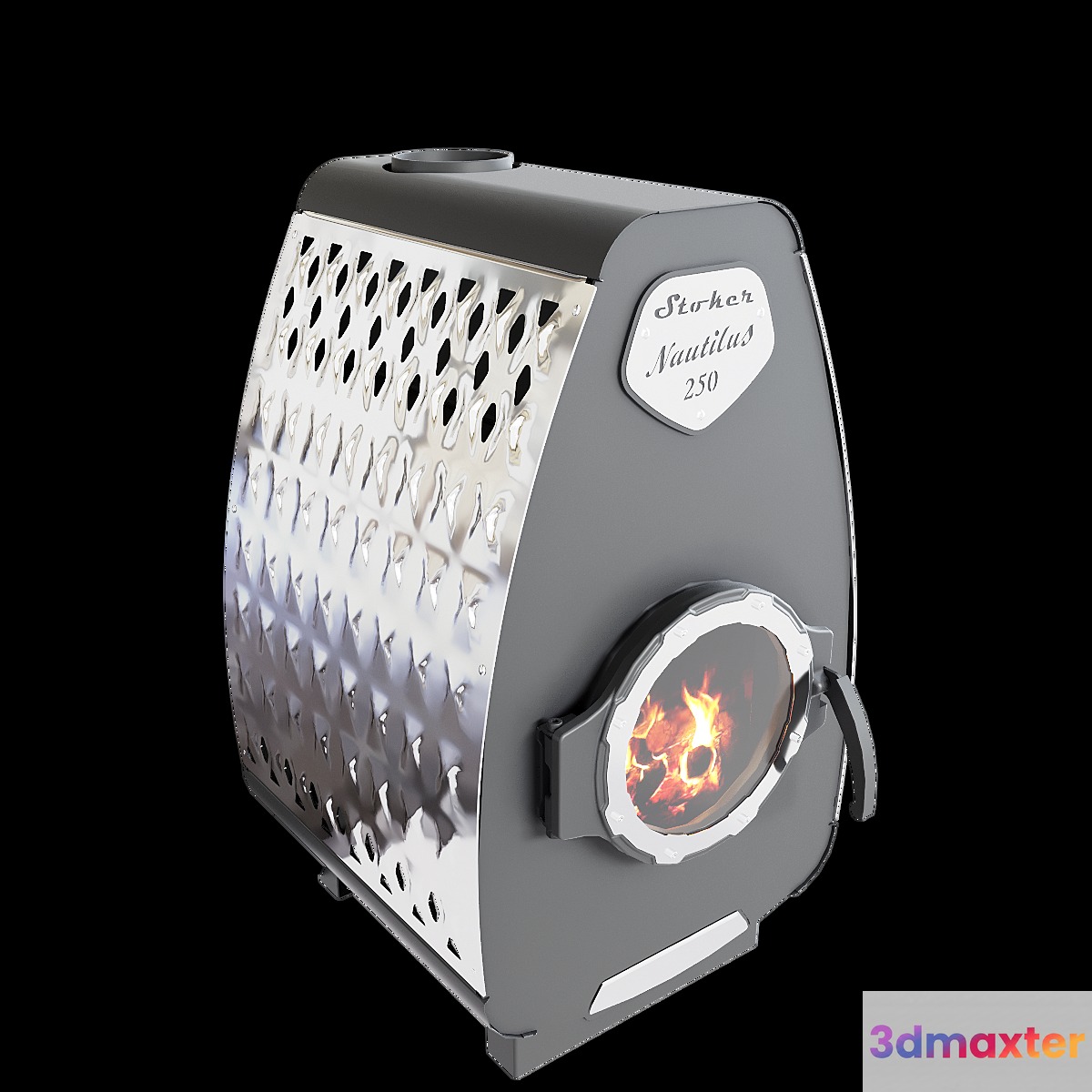 Stoker stove NAUTILUS 250 - OM 3D Max