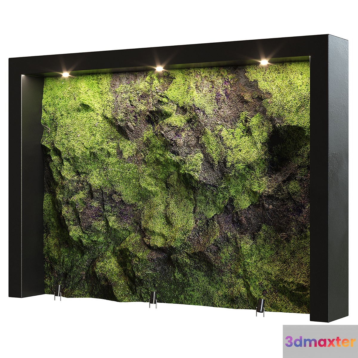 green natural stone wall1