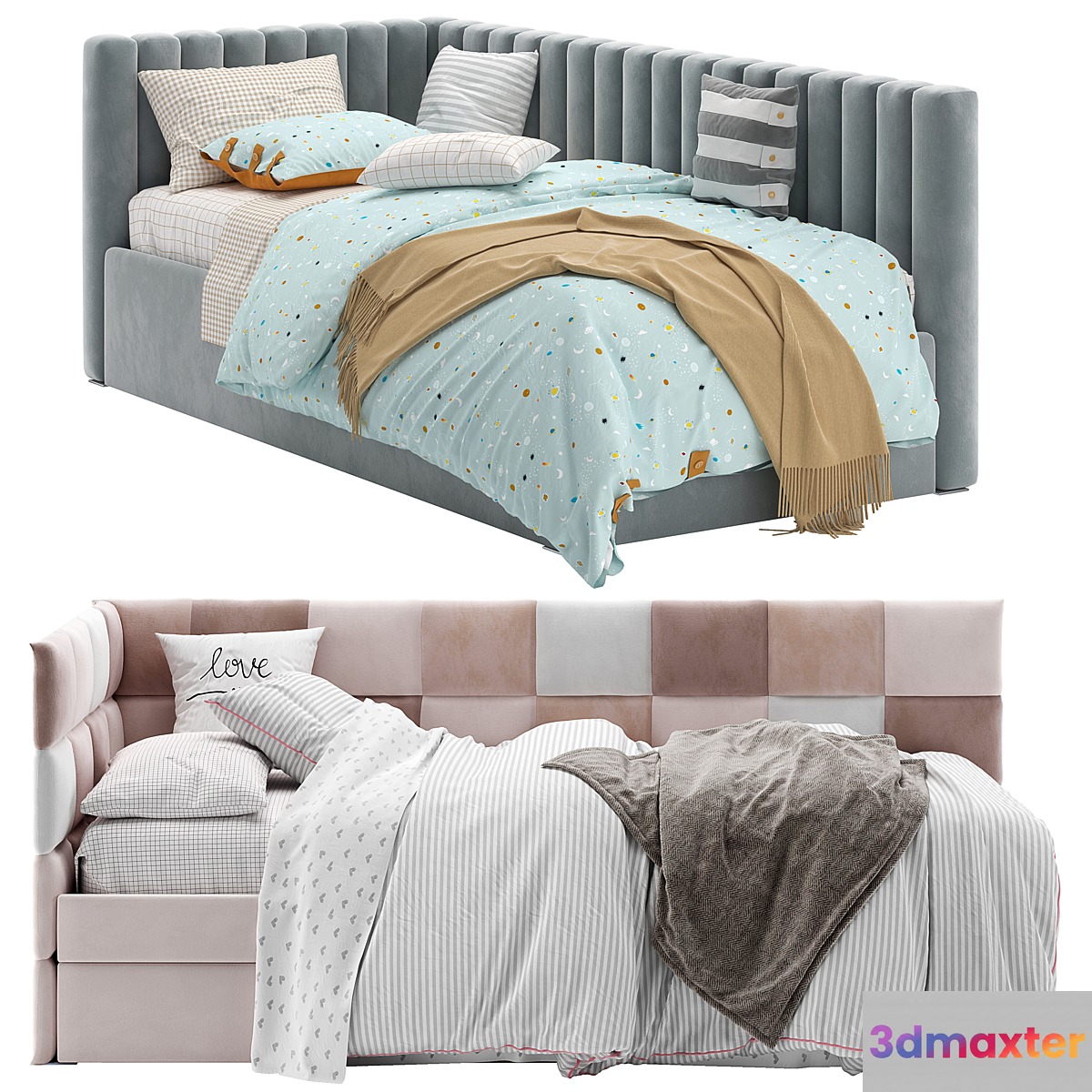 Corner Bed With Panels