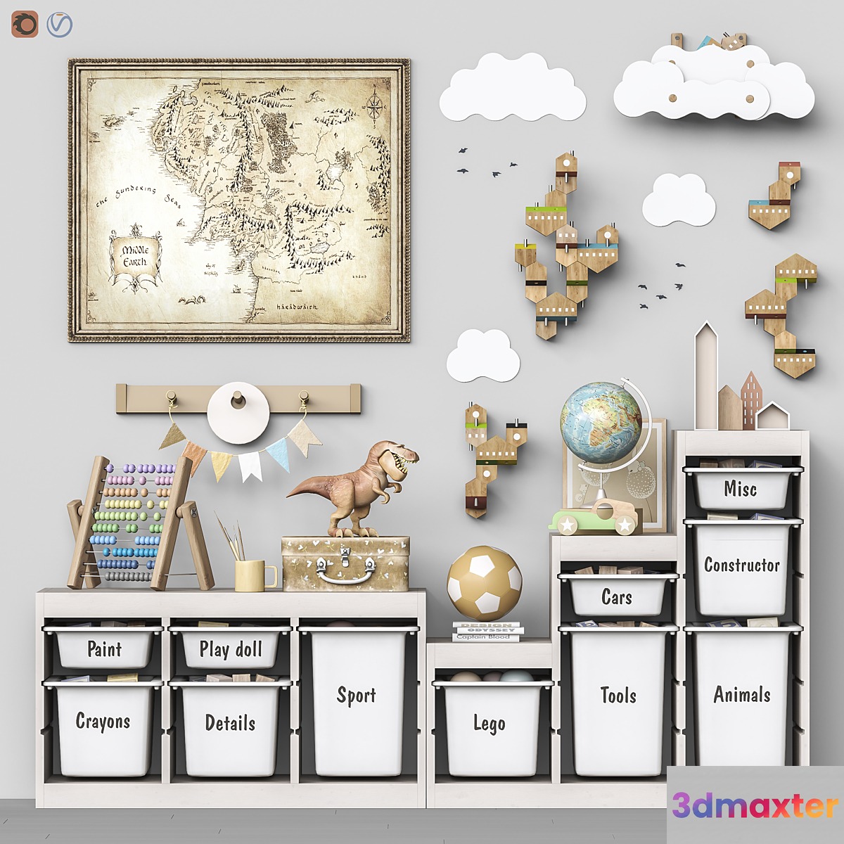 Toys and furniture set 103 3D Max