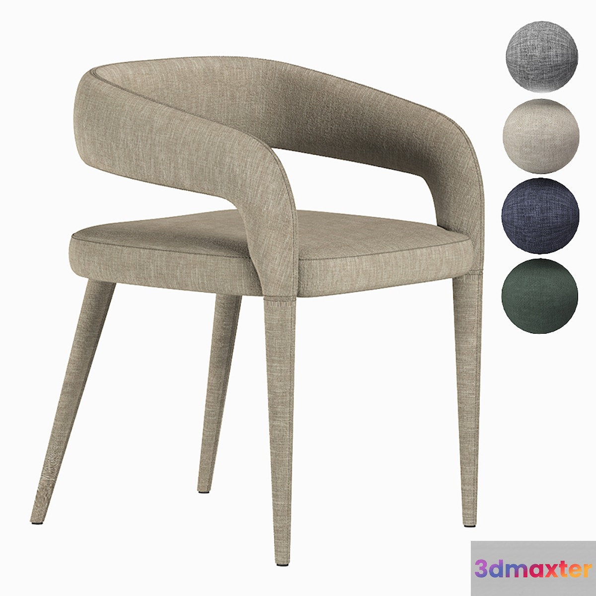 LISETTE GRAY DINING CHAIR CB2
