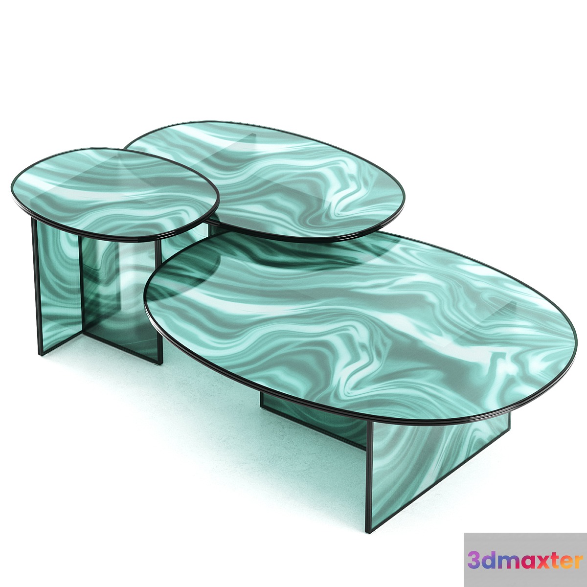 Liquefy Crystal Coffee Table by Glas Italia