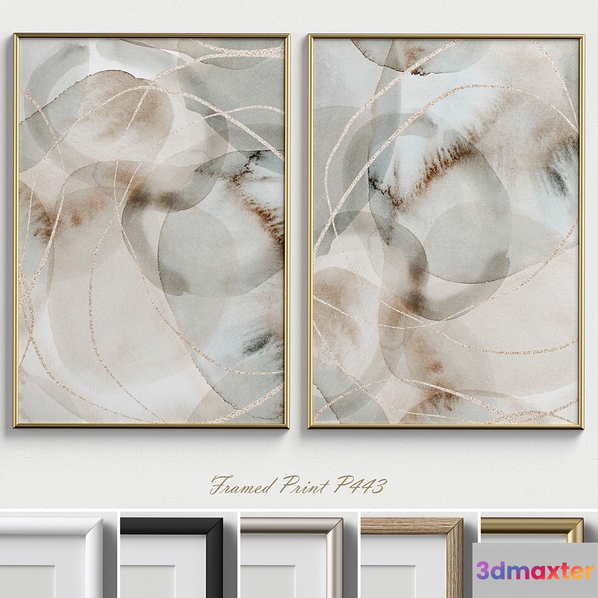 Framed Print P-443 3D Max