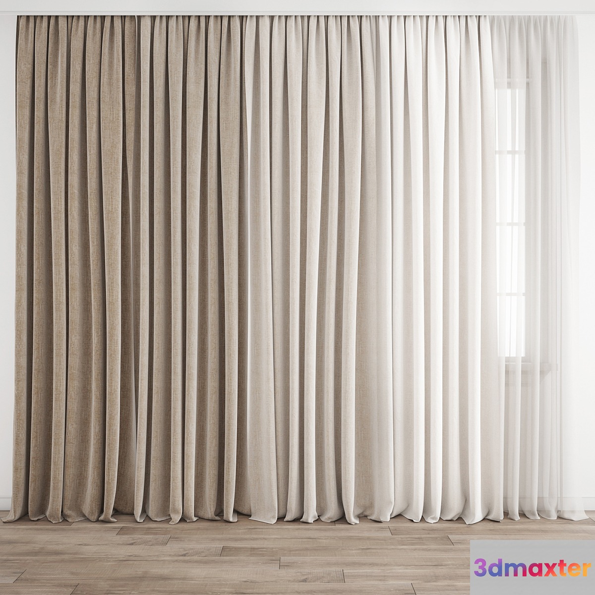 Curtain 243 3D Max