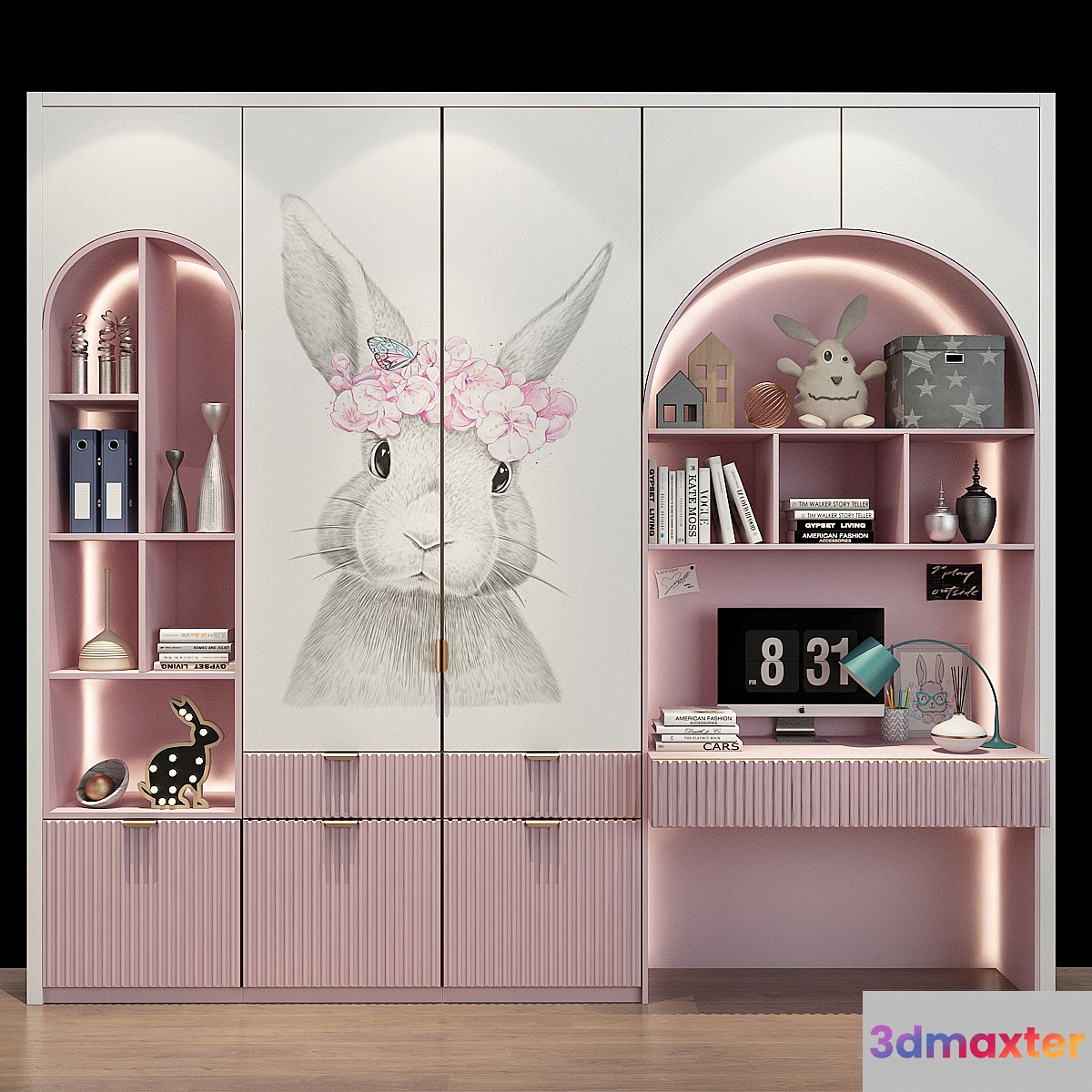 Furniture for a children 0360 3D Max