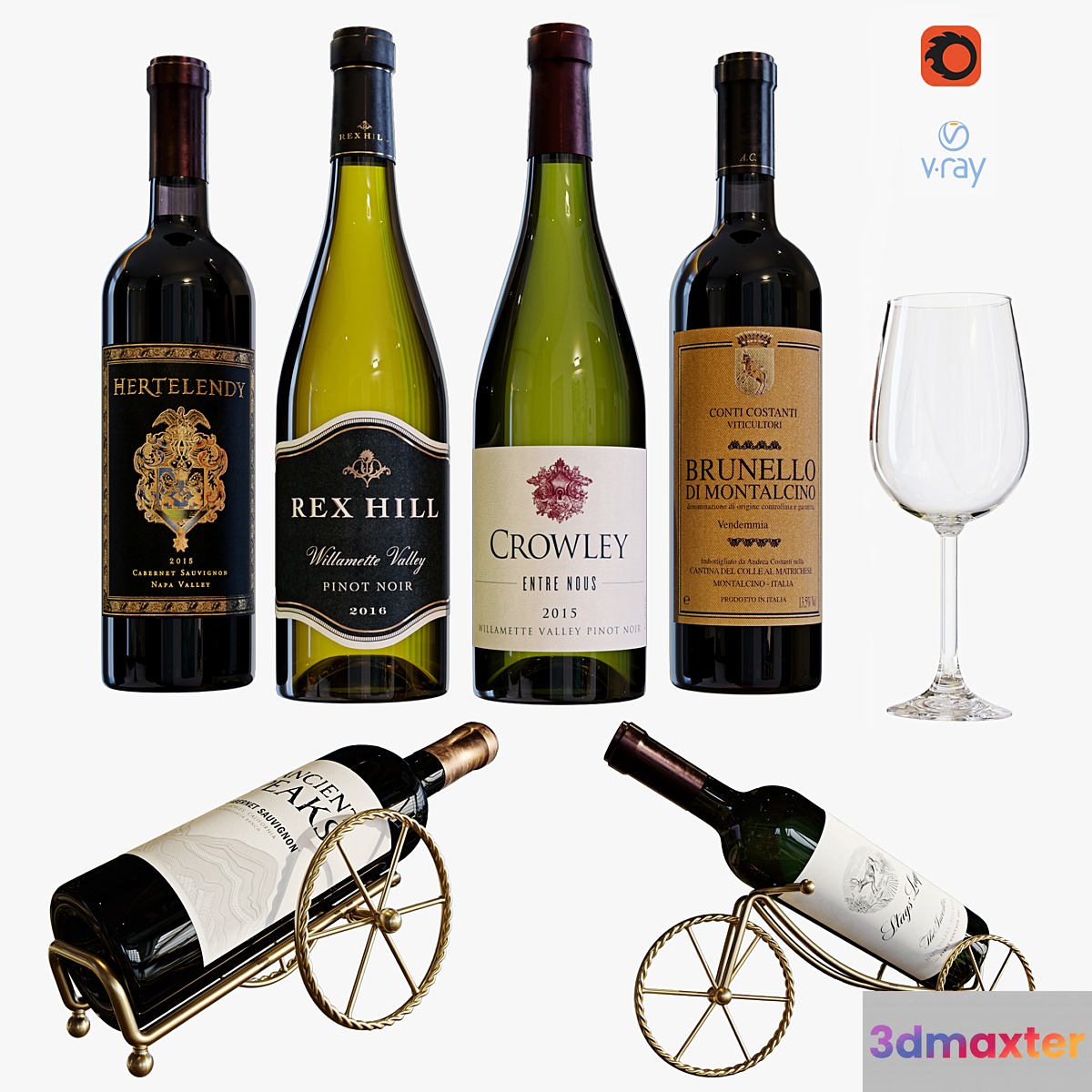 wine bottle set 12